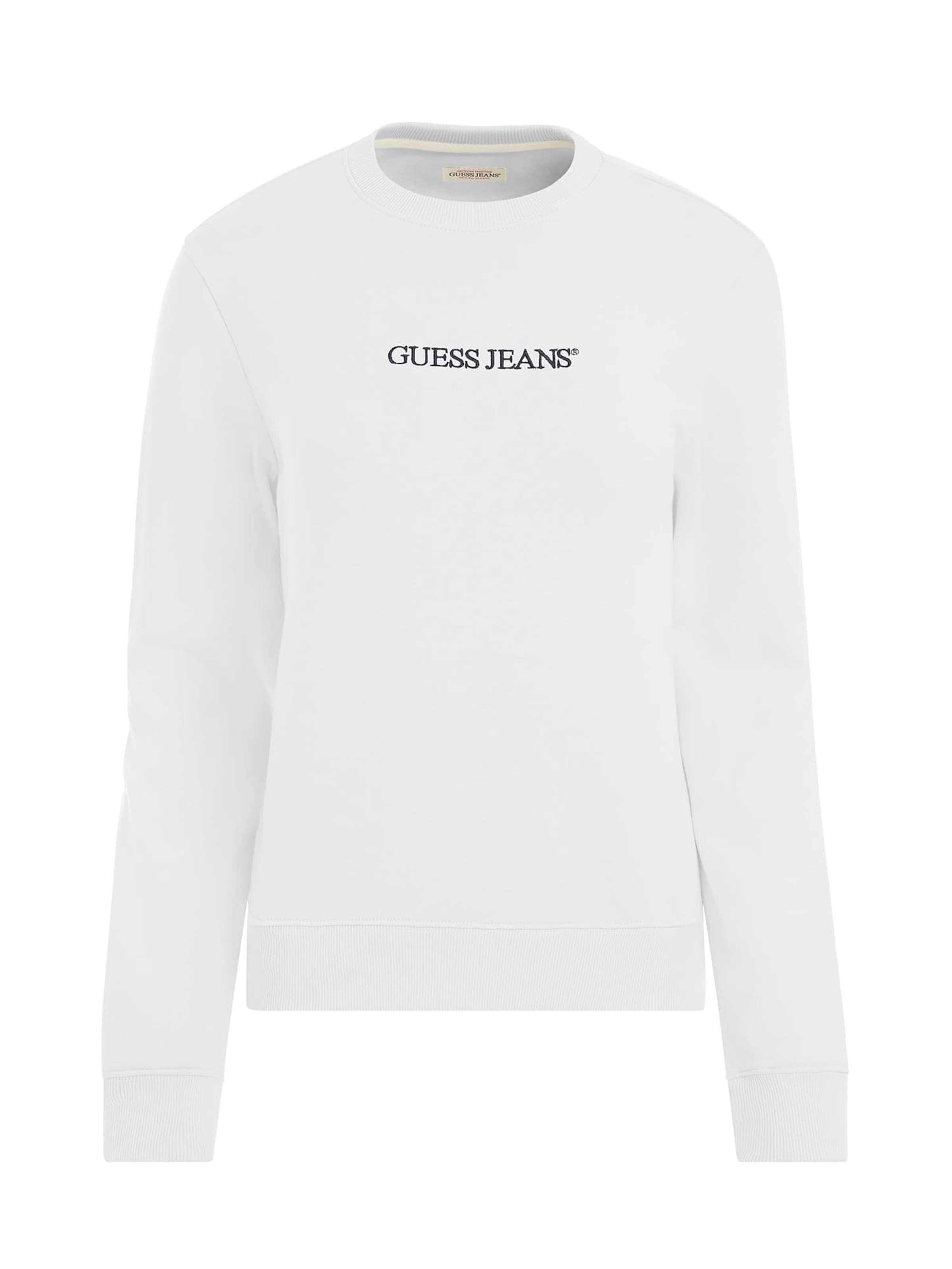 GUESS JEANS Sweatshirt i vit: framsida