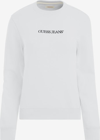 GUESS JEANS Sweatshirt in White: front