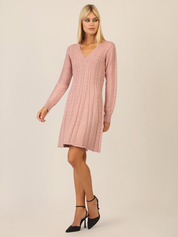 APART Knitted dress in Beige