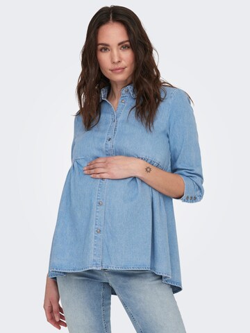 Only Maternity Blouse 'MARY' in Blue: front