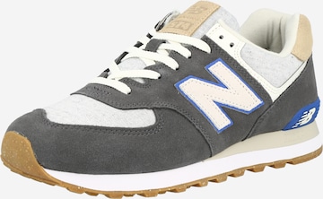 Sneaker bassa '574' di new balance in grigio: frontale