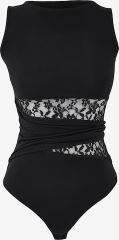 Trendyol Koszula body w kolorze czarny: przód