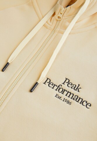 PEAK PERFORMANCE Zip-Up Hoodie in Beige