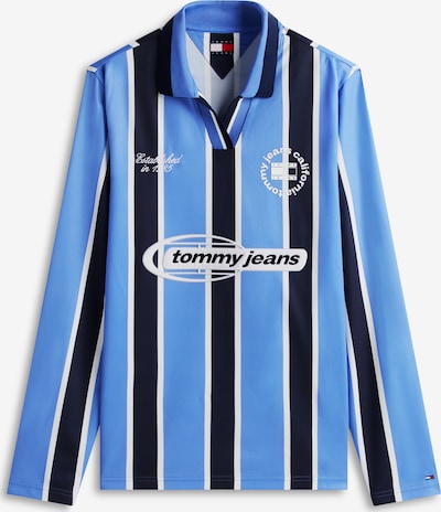 Marškinėliai iš Tommy Jeans, spalva – tamsiai mėlyna / dangaus žydra / balta, Prekių apžvalga