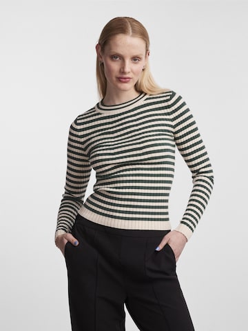 PIECES Sweater 'Crista' in Green: front