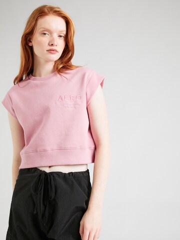 AÉROPOSTALE T-shirt i lila: framsida