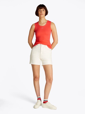 Tommy Jeans Topp 'ESSENTIAL', värv oranž