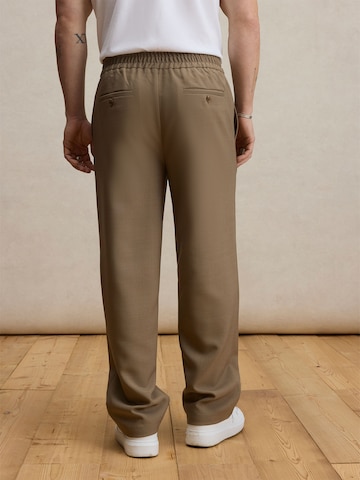 DAN FOX APPAREL Normalny krój Spodnie 'Gregor' w kolorze brązowy