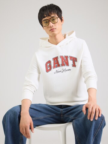 Felpa di GANT in bianco: frontale