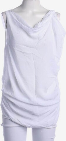 Velvet Top & Shirt in S in White: front