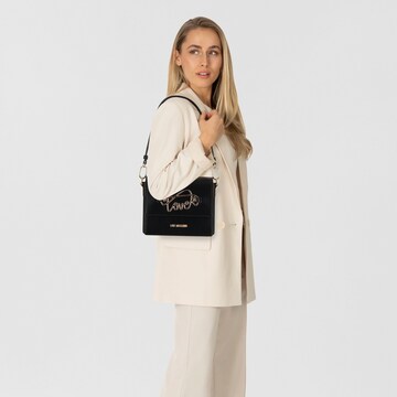Borsa a spalla 'Script' di Love Moschino in nero