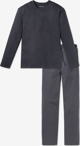 SCHIESSER Long Pajamas in Grey: front