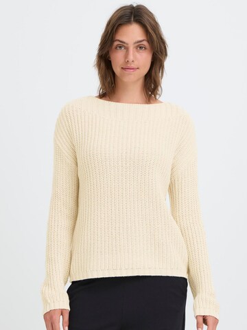 Oxmo - Pullover ' OXFKANNA ' em bege: frente