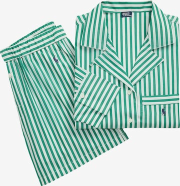Pyjama ' Crop & Boxer Set ' Polo Ralph Lauren en vert : devant