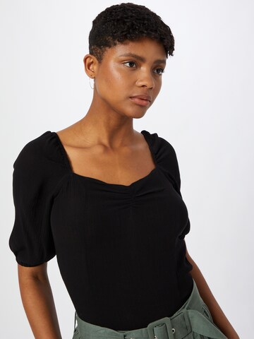 ICHI Blouse in Zwart: voorkant