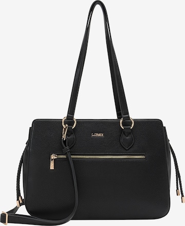 Sac bandoulière 'Nova' L.CREDI en noir : devant