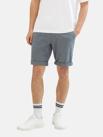 TOM TAILOR DENIM Regular Shorts in Blau: predná strana