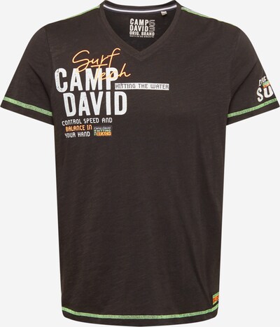 CAMP DAVID T-Shirt en noir, Vue avec produit