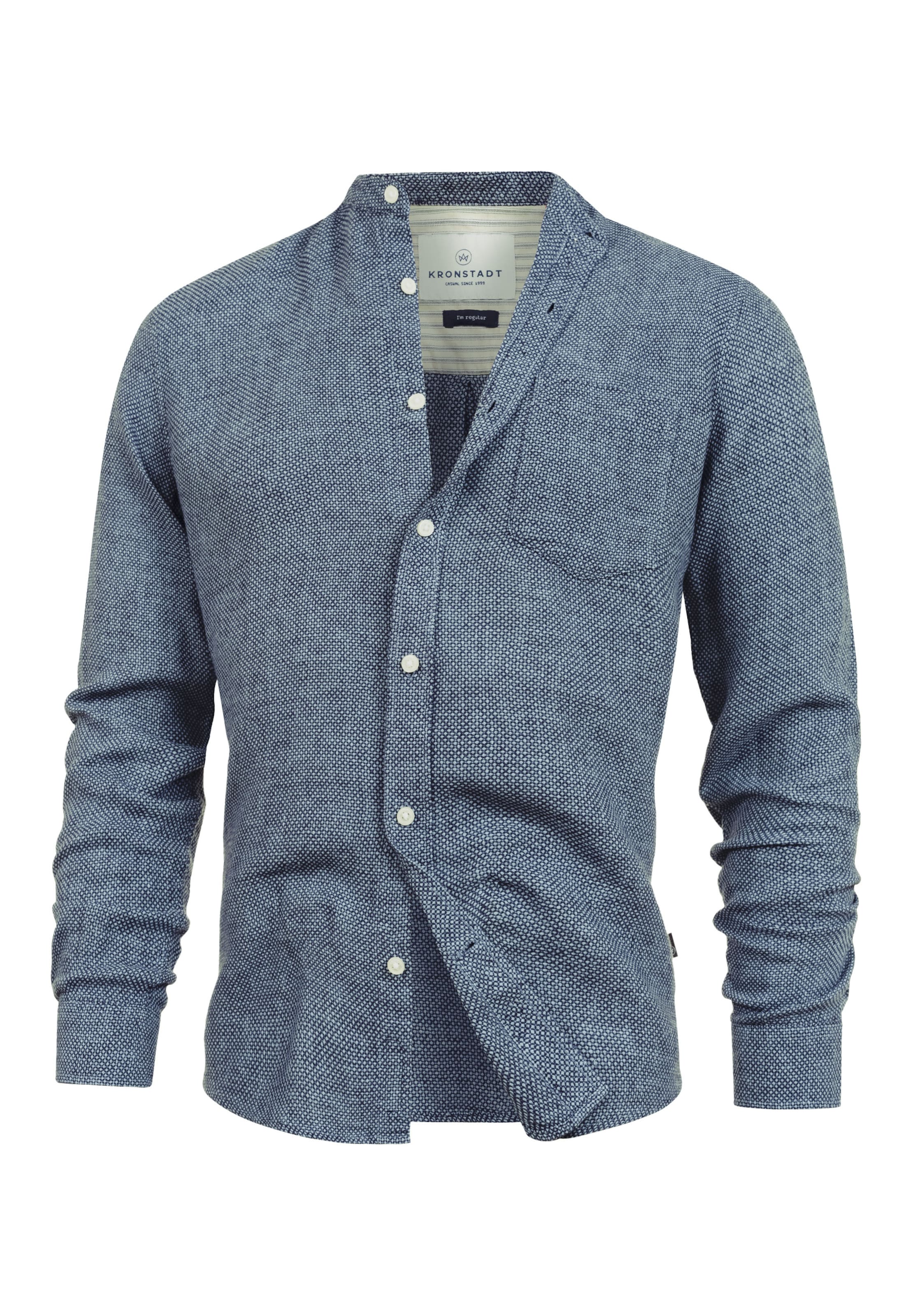 Kronstadt Zakelijk overhemd 'KSGallagher' in Blauw: voorkant