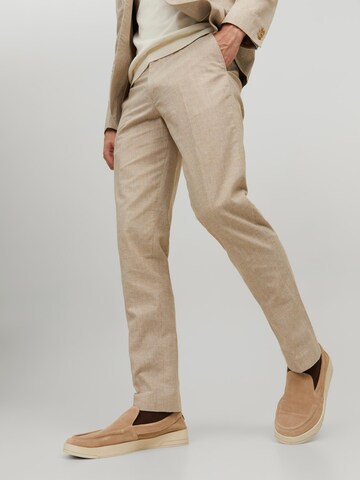 JACK & JONES Slimfit Suorat housut 'Riviera' värissä beige