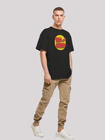 F4NT4STIC Shirt 'Tom And Jerry' in Zwart