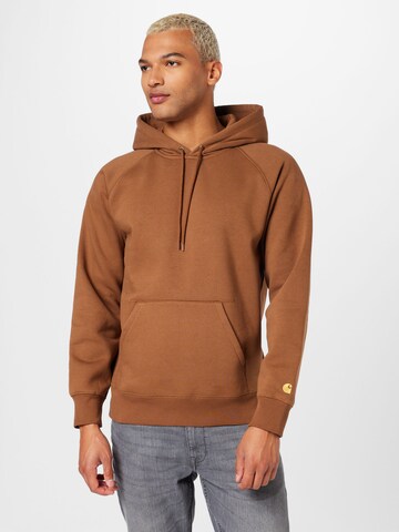 Sweat-shirt 'Chase' Carhartt WIP en marron : devant