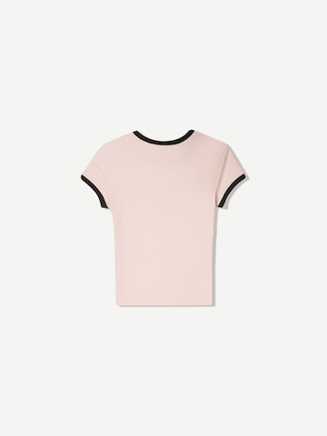 Bershka T-shirt i rosa