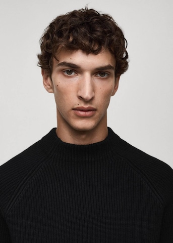 MANGO MAN Sweater 'givine' in Black