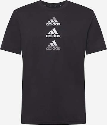 T-Shirt fonctionnel ADIDAS PERFORMANCE en noir : devant