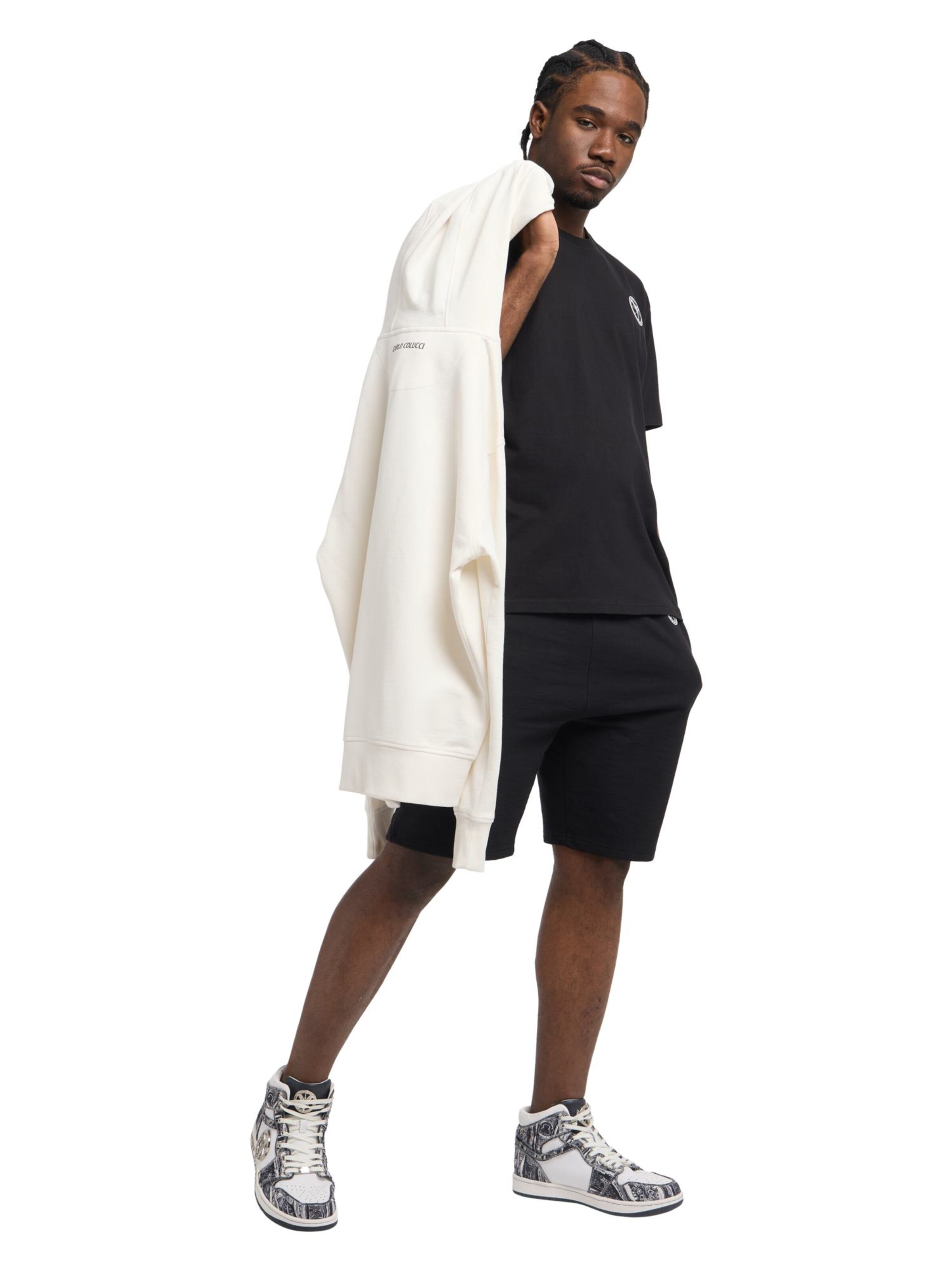 Carlo Colucci Shirt 'Demitri' in Zwart