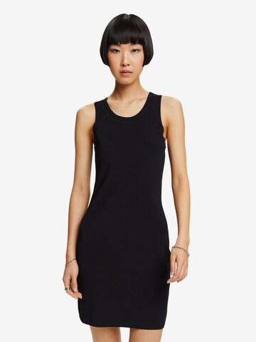 ESPRIT Knitted dress in Black: front