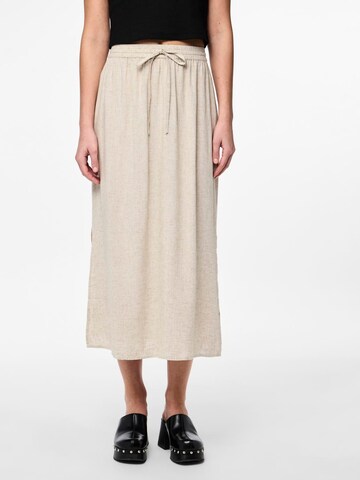 PIECES Skirt 'PIA' in Beige: front