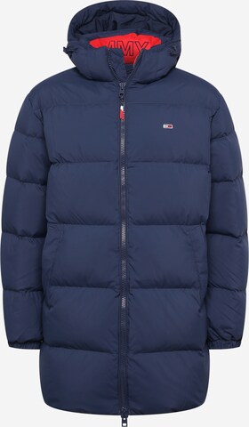 Tommy Jeans Winterjas in Blauw: voorkant