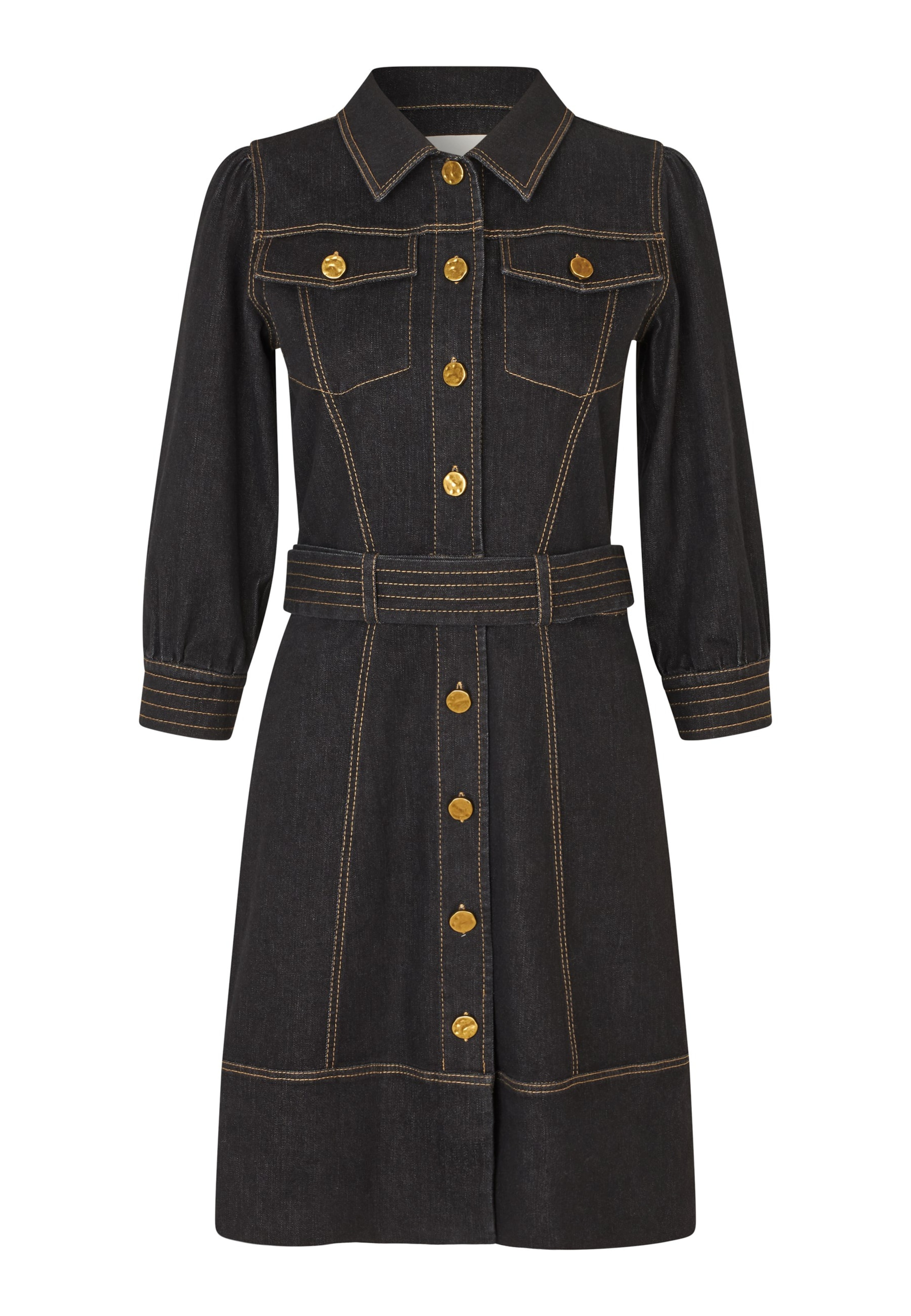 Dea Kudibal Рокля тип риза 'Elodiedea' в синьо: отпред