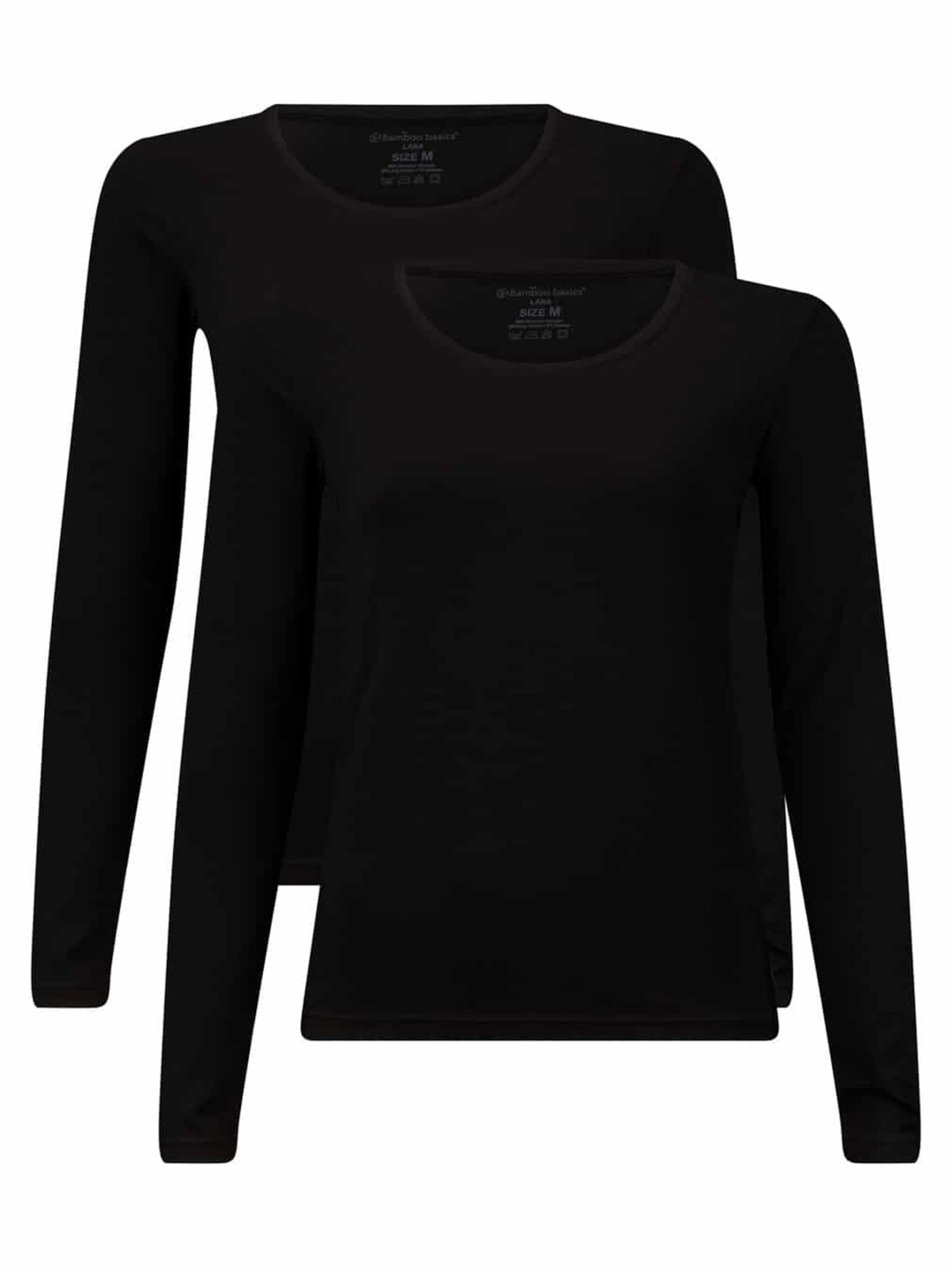 Bamboo basics Shirt in Black: front