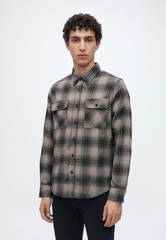 Vintage Industries Regular fit Πουκάμισο σε μπεζ: μπροστά