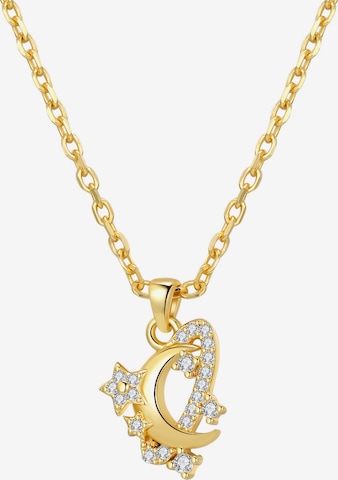 Hey Happiness - Cadena 'Moon and Star' en oro: frente