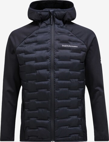 Veste outdoor PEAK PERFORMANCE en noir : devant