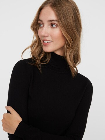 VERO MODA Pullover 'Happiness' in Schwarz