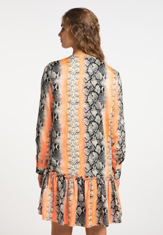 Robe-chemise IZIA en orange