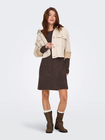 Robes en maille 'ONLCarol' ONLY en marron : devant