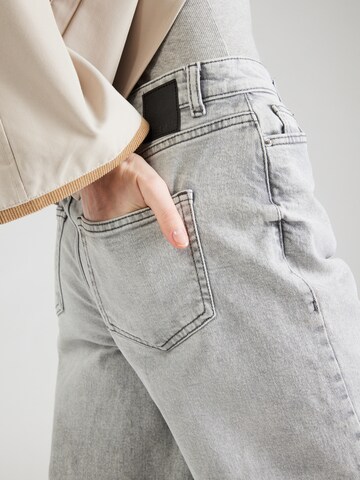 PIECES Wide leg Jeans 'PCSELMA' in Grey