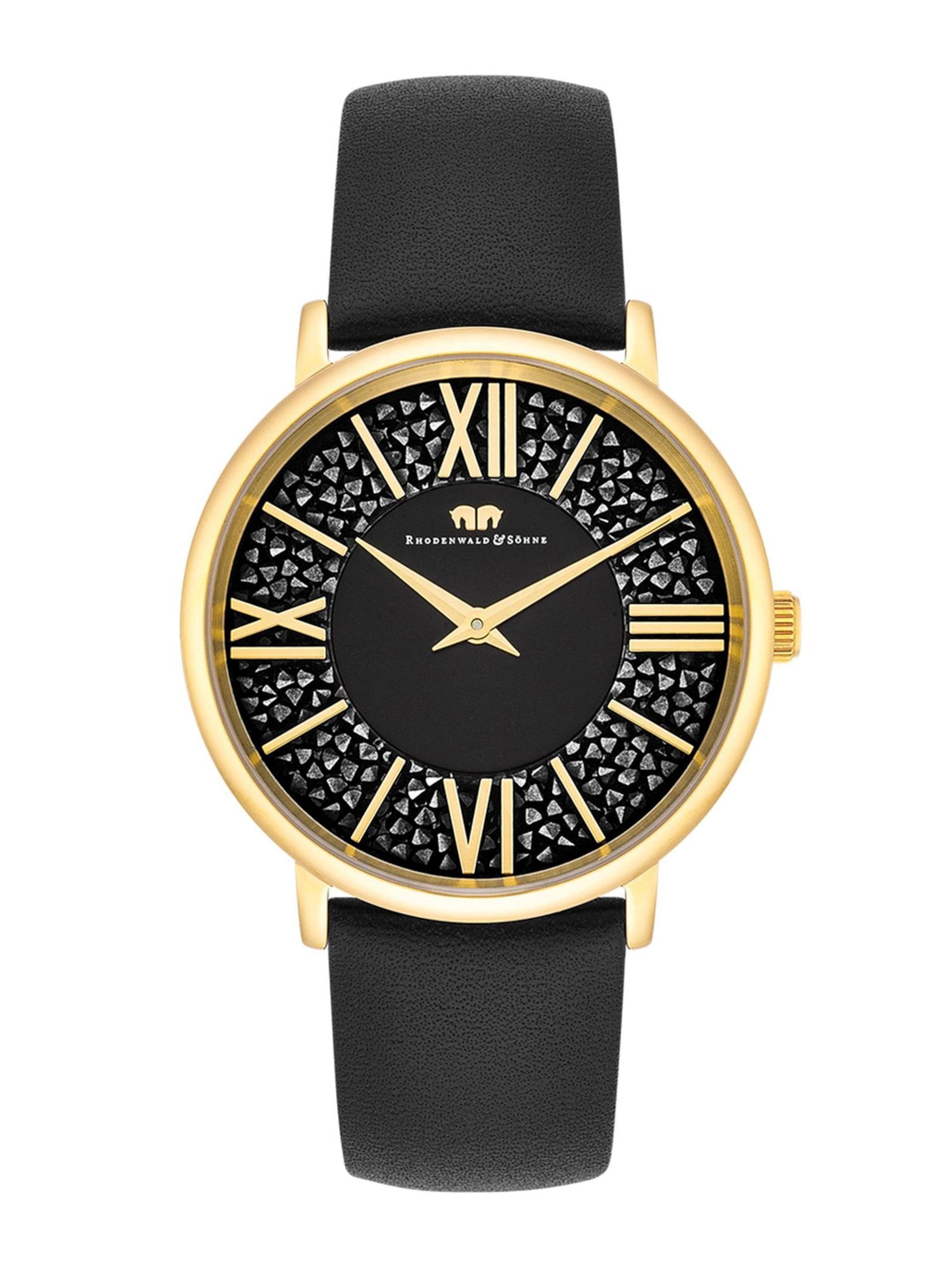 Montre à affichage analogique Rhodenwald & Söhne en noir : devant