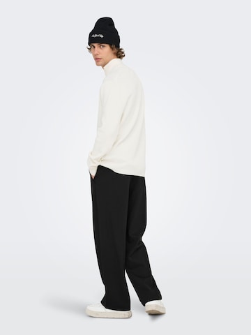 Pull-over 'ONSPhil' Only & Sons en blanc