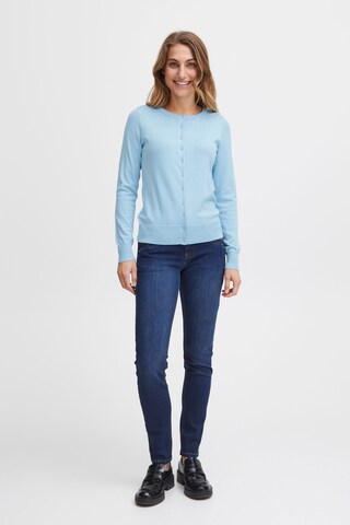 Fransa Gebreid vest in Blauw