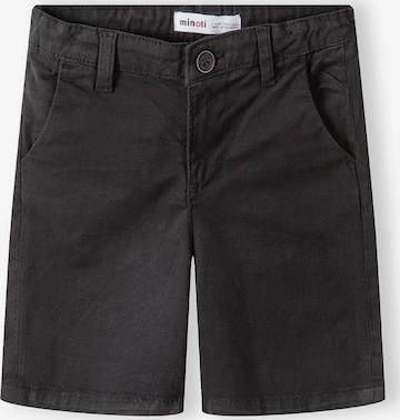 MINOTI Regular Housut värissä musta: etupuoli