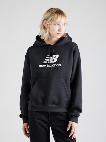 new balance Sweatshirt 'Essentials' in Schwarz: Vorderseite