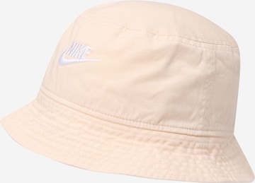 Chapeaux Nike Sportswear en beige : devant