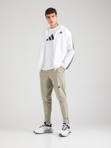 ADIDAS PERFORMANCE Tapered Sporthose 'Designed for Training' in Grün