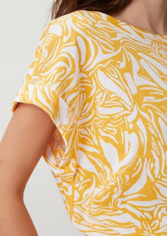 T-shirt comma casual identity en jaune